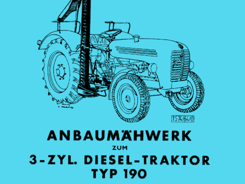 Betriebsanleitung Steyr Anbaumähwerk Steyr Typ 190 im Oldtimer Traktor Ersatzteile Shop online kaufen