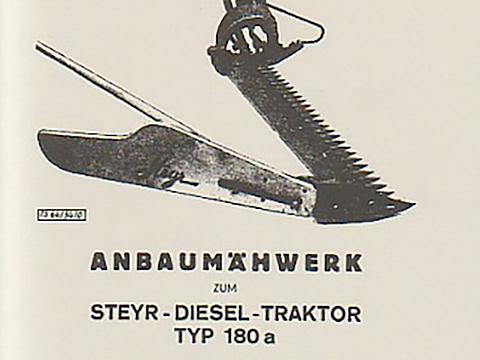 Betriebsanleitung Steyr Anbaumähwerk Steyr Typ 180a im Oldtimer Traktor Ersatzteile Shop online kaufen