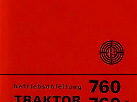 Betriebsanleitung Steyr 760 und 760a im Oldtimer Traktor Ersatzteile Shop online kaufen
