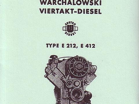 Betriebsanleitung Warchalowski E 212 und E 412 Motor im Oldtimer Traktor Ersatzteile Shop online kaufen