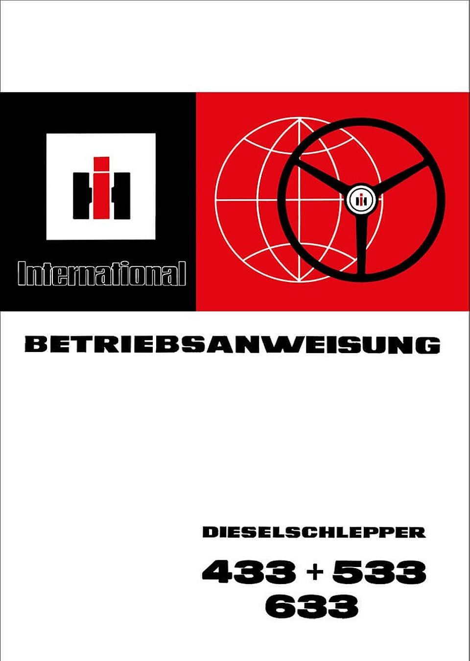 Betriebsanleitung IHC 433, 533 und 633 im Oldtimer Traktor Ersatzteile Shop online kaufen