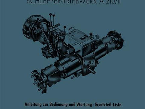 Betriebsanleitung ZF A-210/II im Oldtimer Traktor Ersatzteile Shop online kaufen
