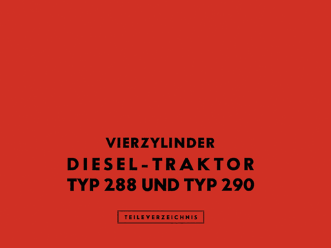 Ersatzteilbuch Steyr Typ 288 und 290 im Oldtimer Traktor Ersatzteile Shop online kaufen
