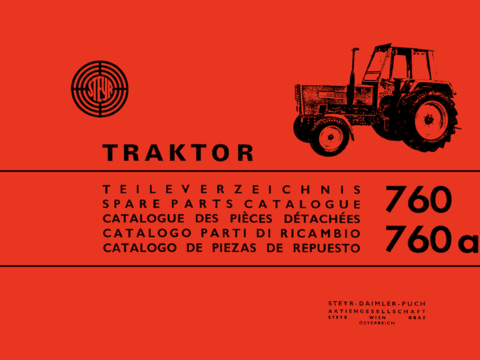 Ersatzteilbuch Steyr 760 und 760a im Oldtimer Traktor Ersatzteile Shop online kaufen