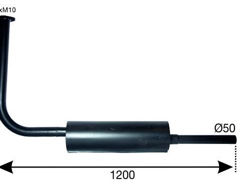 Auspufftopf Steyr T180 im Oldtimer Traktor Ersatzteile Shop online kaufen