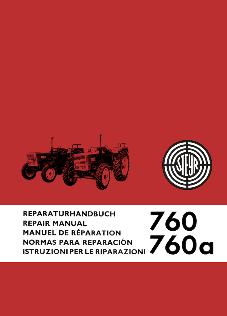 Reparaturhandbuch Steyr 760 und760a im Oldtimer Traktor Ersatzteile Shop online kaufen