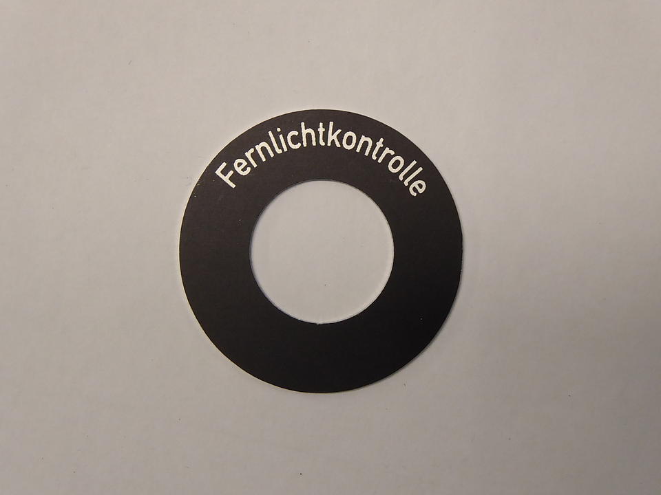 Schild für Kontrollleuchte im Oldtimer Traktor Ersatzteile Shop online kaufen