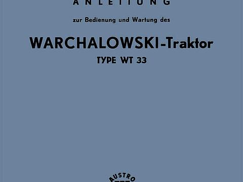 Betriebsanleitung Warchalowski WT 33 im Oldtimer Traktor Ersatzteile Shop online kaufen