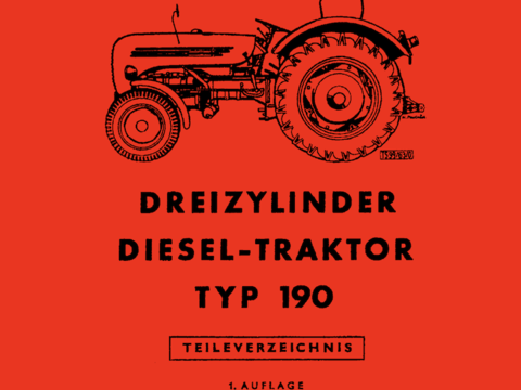Ersatzteilbuch Steyr Typ 190 im Oldtimer Traktor Ersatzteile Shop online kaufen