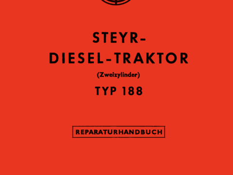 Reparaturhandbuch Steyr Typ 188 im Oldtimer Traktor Ersatzteile Shop online kaufen