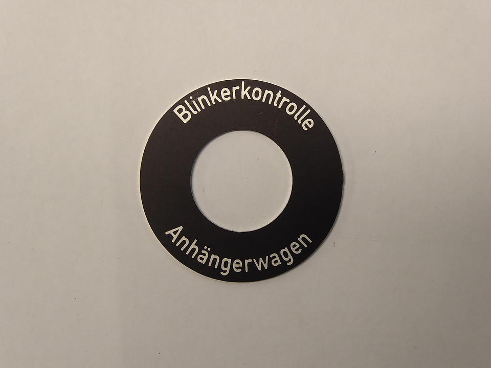 Schild für Kontrollleuchte im Oldtimer Traktor Ersatzteile Shop online kaufen
