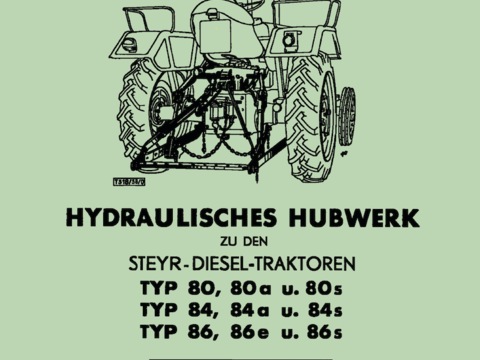 Ersatzteilbuch Steyr hydraulisches Hubwerk im Oldtimer Traktor Ersatzteile Shop online kaufen