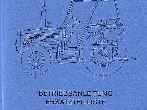 Betriebsanleitung Lindner 1600 im Oldtimer Traktor Ersatzteile Shop online kaufen