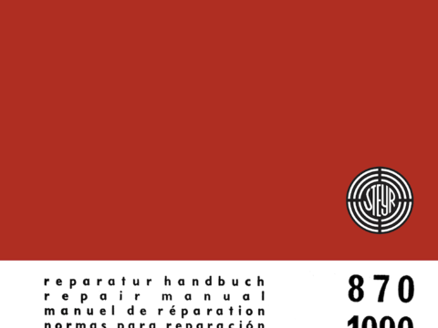 Reparaturhandbuch Steyr 870 und 1090 im Oldtimer Traktor Ersatzteile Shop online kaufen