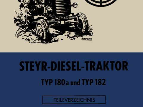 Ersatzteilbuch Steyr Typ 180a und 182 im Oldtimer Traktor Ersatzteile Shop online kaufen