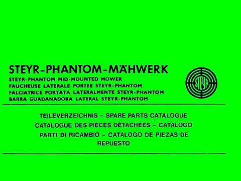 Ersatzteilbuch Phantom Mähwerk im Oldtimer Traktor Ersatzteile Shop online kaufen