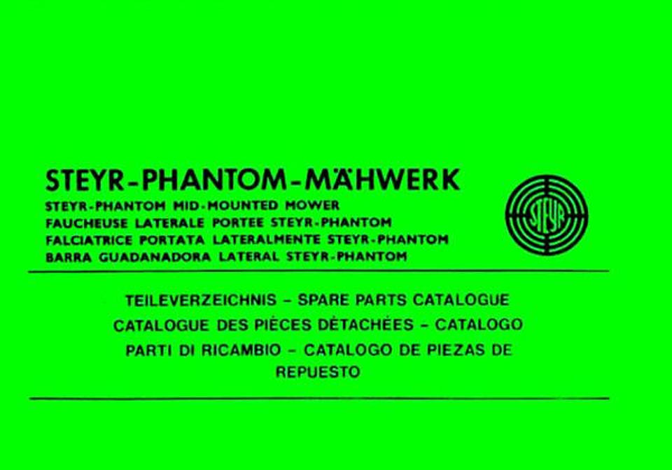 Ersatzteilbuch Phantom Mähwerk im Oldtimer Traktor Ersatzteile Shop online kaufen