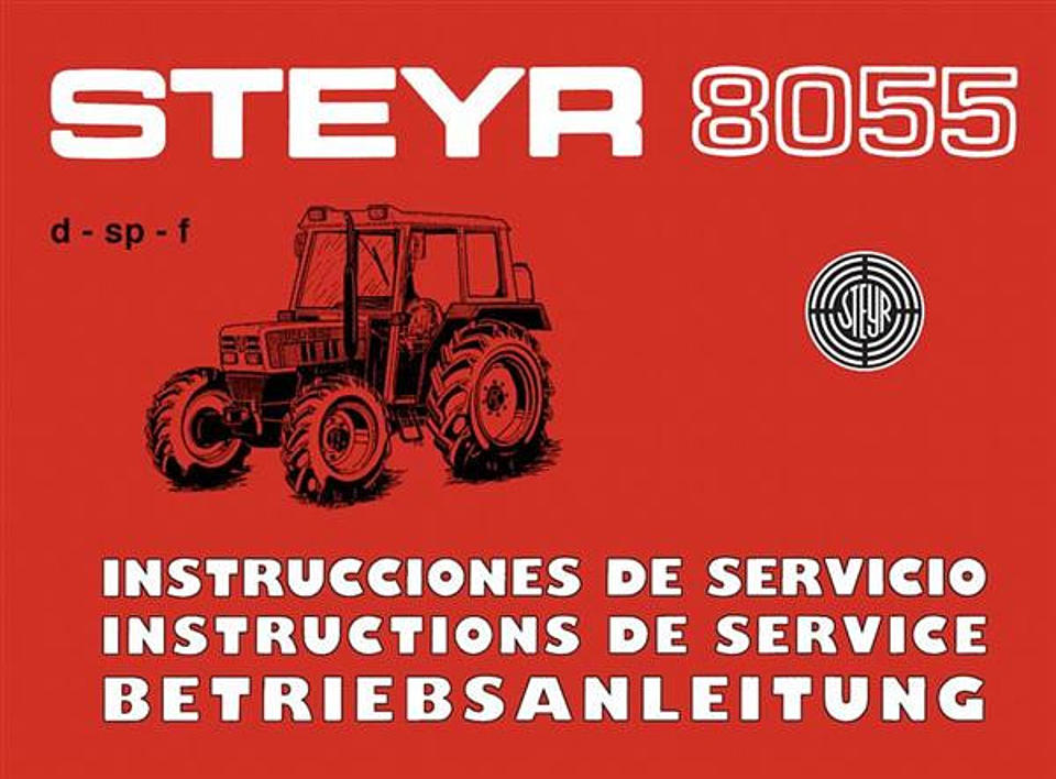 Betriebsanleitung Steyr 8055 im Oldtimer Traktor Ersatzteile Shop online kaufen