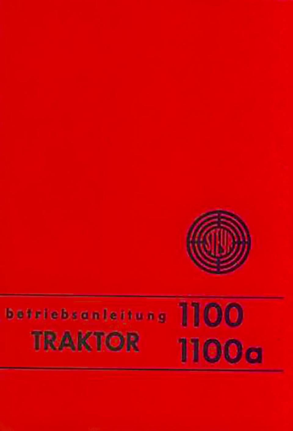 Betriebsanleitung Steyr 1100 und 1100a im Oldtimer Traktor Ersatzteile Shop online kaufen