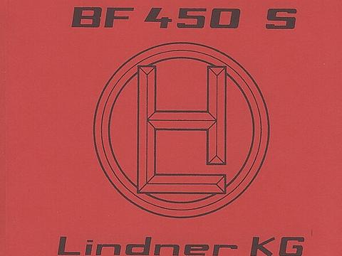 Ersatzteilbuch Lindner BF 450 S/SN/SA im Oldtimer Traktor Ersatzteile Shop online kaufen