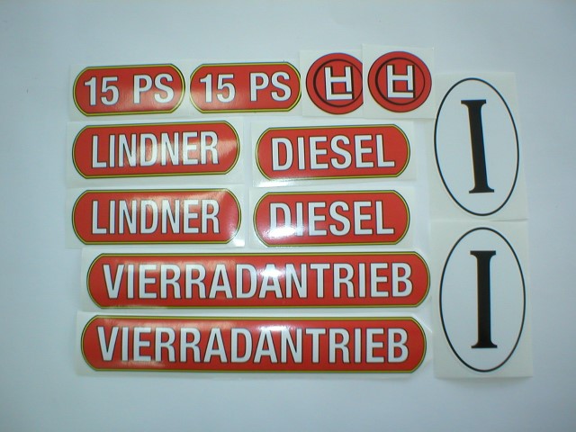 Aufklebersatz im Oldtimer Traktor Ersatzteile Shop online kaufen