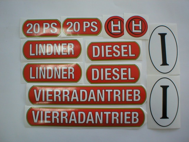 Aufklebersatz im Oldtimer Traktor Ersatzteile Shop online kaufen